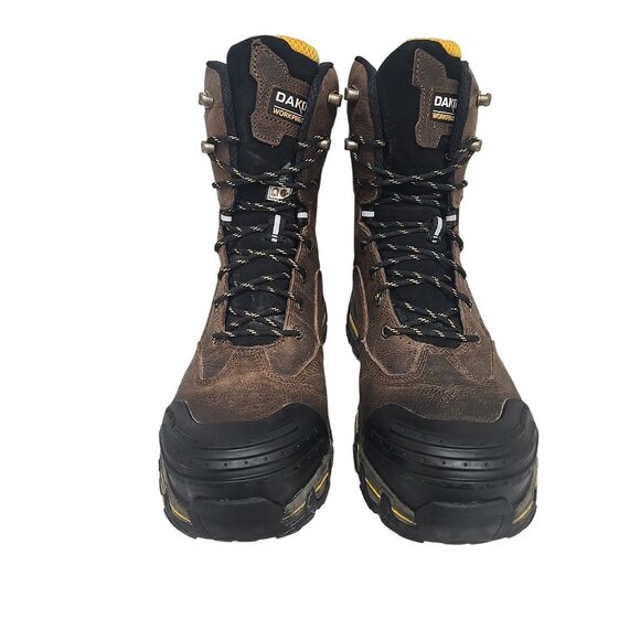 Dakota Men's 8'' 8550 Comp Toe Comp Plate Work Boots Brown Size 12M - Picture 6 of 7